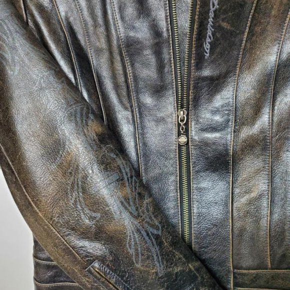 Harley-Davidson Black Leather Jacket - Picture 4 of 11